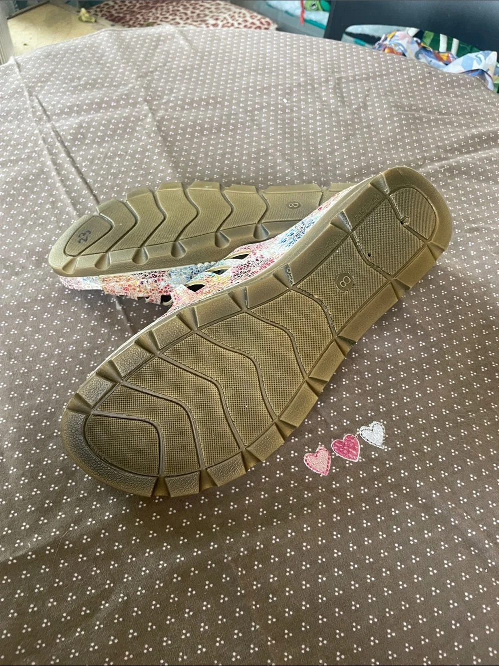 Flexes slide sandals